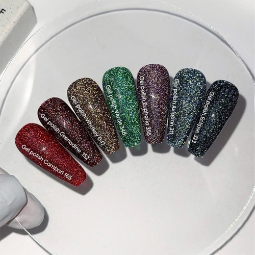 Гель-лак NAILSOFTHEDAY Gel Polish 355 Euphoria сливово-фиолетовый светоотражающий 10 мл - Фото №6