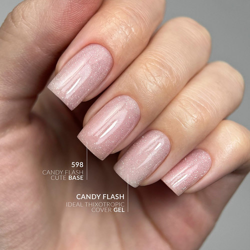 Гель для наращивания Slowianka CANDY FLASH COVER - ideal tixotropic 15 г - Фото №4
