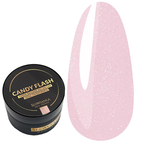 Гель для наращивания Slowianka CANDY FLASH COVER - ideal tixotropic 15 г - Фото №1