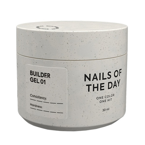 Гель для наращивания NAILSOFTHEDAY Builder gel 01 прозрачный 30 мл - Фото №1