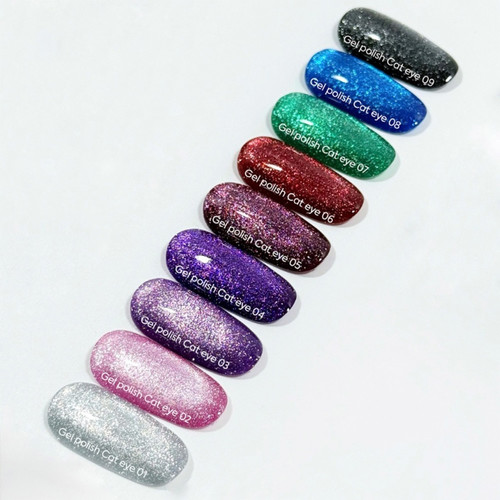 Гель-лак NAILSOFTHEDAY Cat Eye Gel Polish 04 насыщенный фиолетовый 6 мл - Фото №6