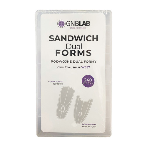 Верхние формы GNBLab Sandwich Dual Forms Oval Shape 240 шт. W557 - Фото №1
