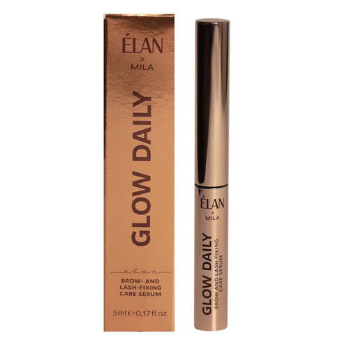 SALE Сыворотка ELAN Glow Daily фиксирующая для ухода за бровями и ресницами 5 мл - Фото №2