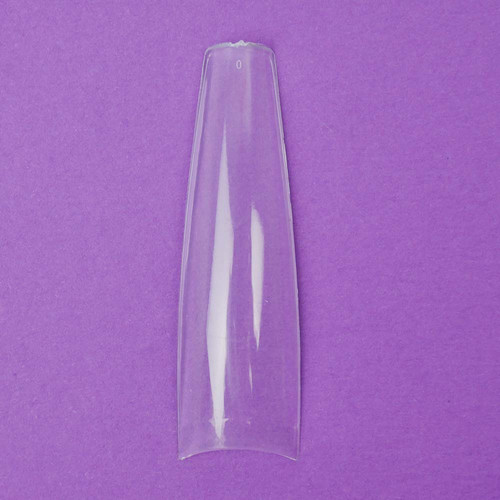 Гелевые типсы TUFI profi Half Cover Soft Gel Tips Балерина Прозрачные 240 шт (0326344) - Фото №5