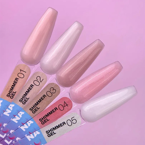 Гель для наращивания ногтей LUNA Shimmer Gel 2 нежно-розовый 30 мл (323-5424-1583) - Фото №2