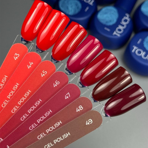 Гель-лак Touch Gel Polish 45 классический красный 9 мл - Фото №6
