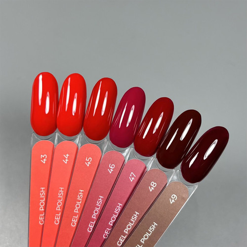 Гель-лак Touch Gel Polish 46 малиново-красный 9 мл - Фото №6