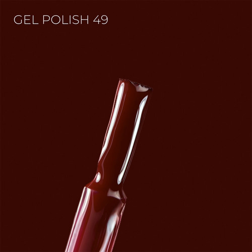 Гель-лак Touch Gel Polish 49 темно-бордовый 9 мл - Фото №2