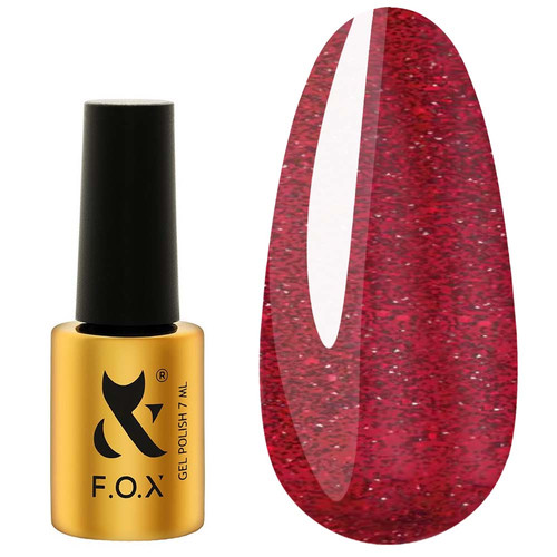 Гель-лак FOX Moulin Rouge 004 ярко-красный светоотражающий 7 мл - Фото №1