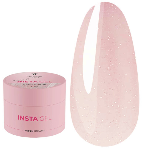 Самовыравнивающийся гель для наращивания INSTA GEL VICTORIA VYNN 08 Hero Spark 40 мл - Фото №1