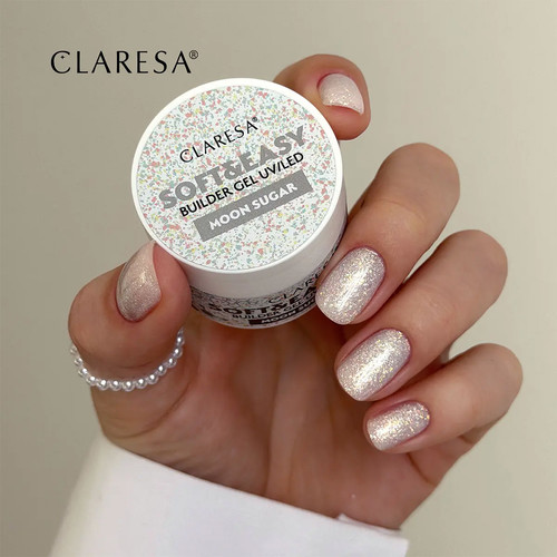 Гель для наращивания CLARESA SOFT&EASY MOON SUGAR 45 г - Фото №3