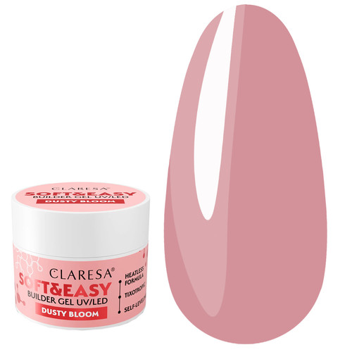 Гель для наращивания CLARESA SOFT&EASY DUSTY BLOOM 45 г - Фото №1