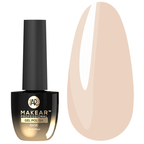 SALE База для ногтей MAKEAR Nude Rubber Base NRB04 Jelly Pink 8 мл - Фото №1
