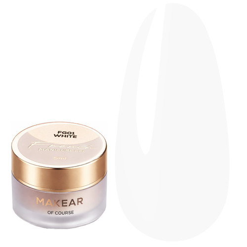 Гель-краска Makear French Manicure Gel FG01 White 5 мл - Фото №1