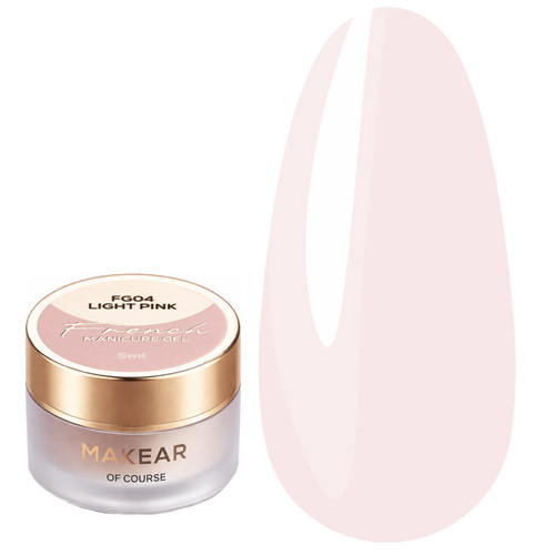 Гель-краска Makear French Manicure Gel FG04 Light Pink 5 мл - Фото №1