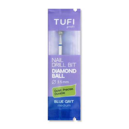 TUFI Profi Diamantkugel-Manikürschneider, 3,5 mm, blaue Kerbe (0328400) - Фото №3