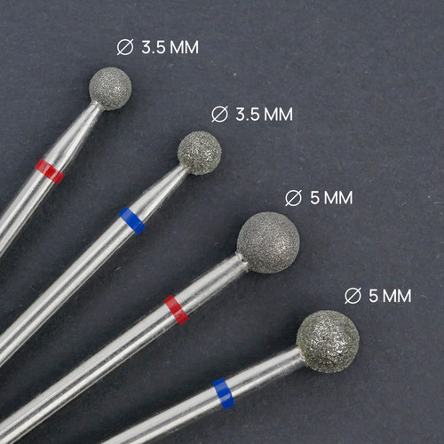 TUFI Profi Diamantkugel-Manikürschneider, 3,5 mm, blaue Kerbe (0328400) - Фото №7
