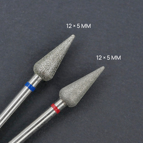 TUFI profi Diamant-Nagelfräser, 12 x 5 mm, blaue Kerbe (0328402) - Фото №6