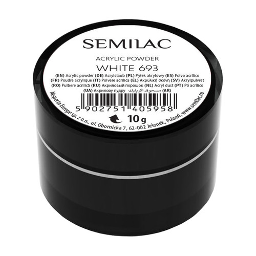 Акриловая пудра Semilac White 693 10 г
