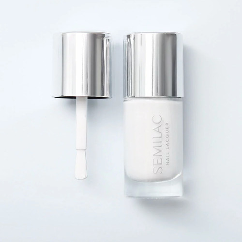 Классический лак для ногтей Semilac Nail Lacquer 108 Classic White 9 мл - Фото №2