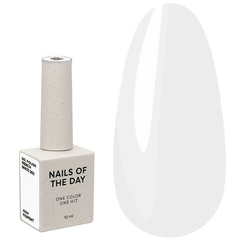Gellak NAILSOFTHEDAY French White 002 Gel Polish koel ultra wit 10 ml - Фото №1