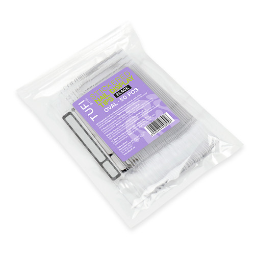 Demonstratietips TUFI profi Ovaal transparant met zwart labelveld 50 stuks (0331017) - Фото №3