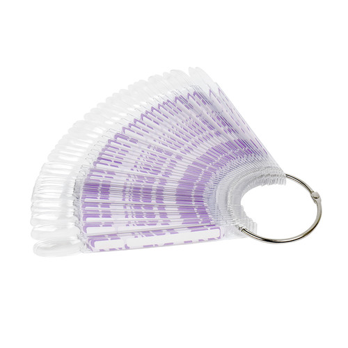 Demonstratietips TUFI profi Ovaal transparant met lavendelkleurig labelveld 50 stuks (0331018) - Фото №1