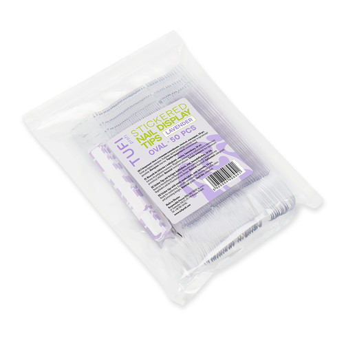 Demonstratietips TUFI profi Ovaal transparant met lavendelkleurig labelveld 50 stuks (0331018) - Фото №3