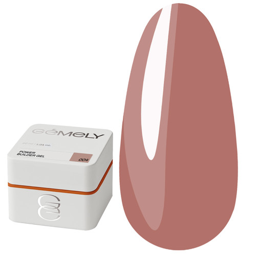 Gel voor extensions GEMELY Power Builder Gel 04 donkerbeige 30 ml - Фото №1