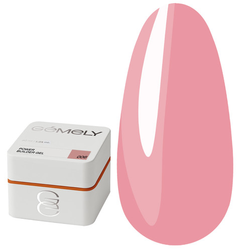 Gel voor extensions GEMELY Power Builder Gel 06 roze 30 ml - Фото №1