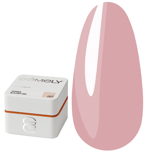 Gel voor extensions GEMELY Power Builder Gel 07 poederachtig 30 ml - Фото №1
