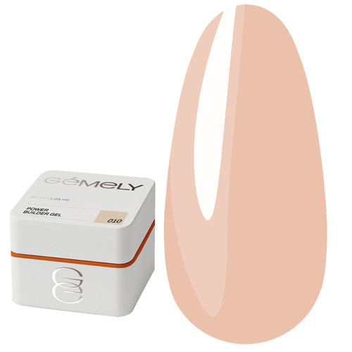 Gel voor extensions GEMELY Power Builder Gel 10 karamel 30 ml - Фото №1
