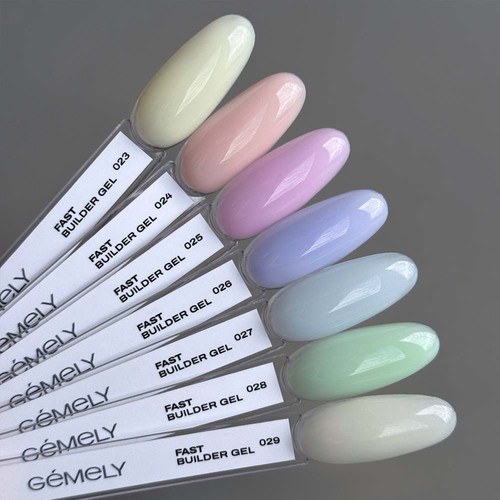 Gel voor extensions GEMELY Fast Builder Gel 27 lichtblauw 30 ml (7704465) - Фото №4