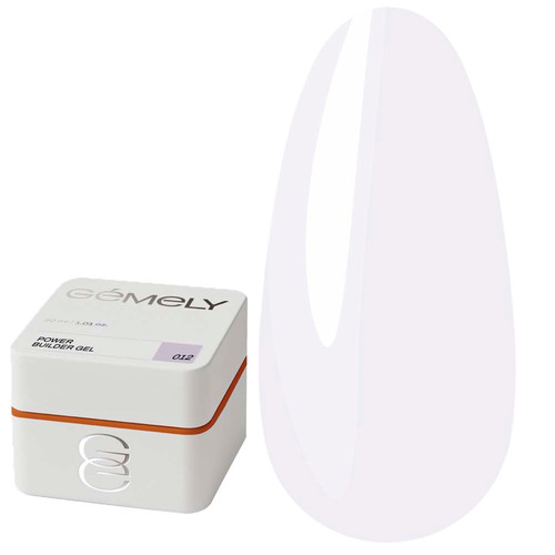 Gel voor extensions GEMELY Power Builder Gel 12 melkpaars 30 ml - Фото №1