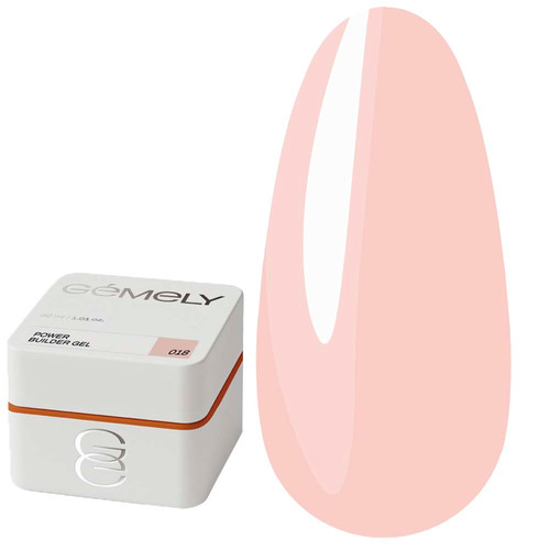 Gel voor extensions GEMELY Power Builder Gel 18 licht perzik 30 ml - Фото №1