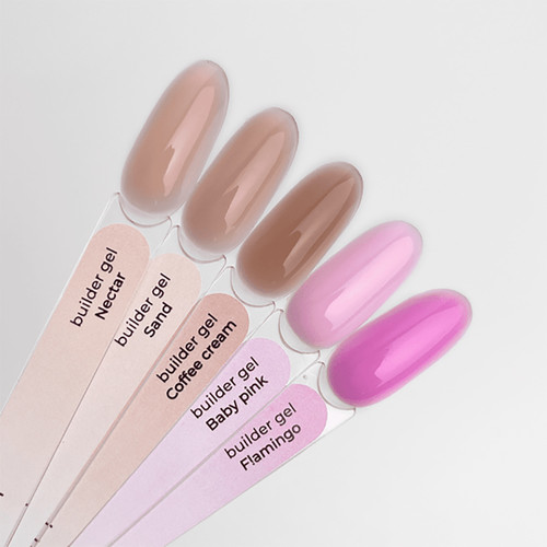 Gel voor extensions Touch Builder gel Baby pink 30 ml - Фото №3