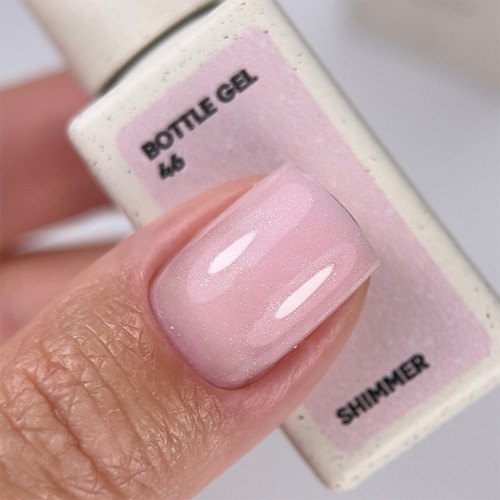 NAILSOFTHEDAY Bottle gel 46 lichtroze met glans 10 ml - Фото №4