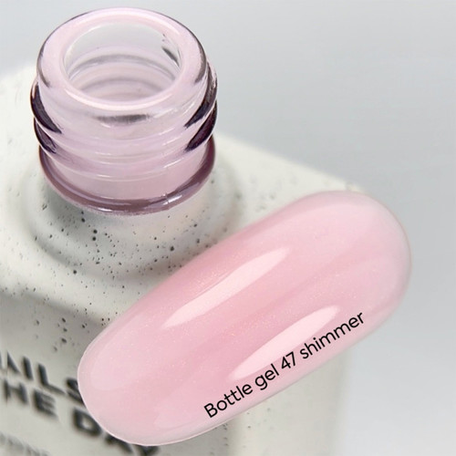 NAILSOFTHEDAY Bottle gel 47 koelroze met glans 10 ml - Фото №3