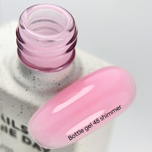 NAILSOFTHEDAY Bottle gel 48 intens roze met glans 10 ml - Фото №3