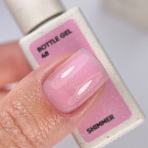 NAILSOFTHEDAY Bottle gel 48 intens roze met glans 10 ml - Фото №4