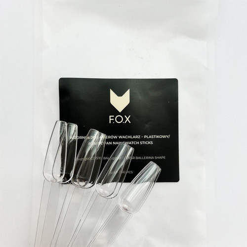 Nagellakpalet F.O.X nails swatches Ballerina transparant 50 stuks - Фото №3