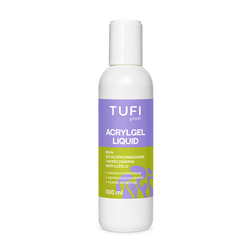 Vloeistof voor het werken met polygel en acrylgel TUFI profi ACRYLGEL LIQUID 100 ml - Фото №1