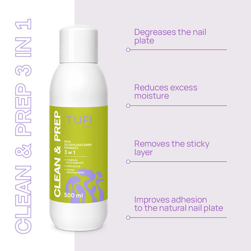 Nagelontvetter TUFI profi CLEAN & PREP 3in1 500 ml - Фото №5