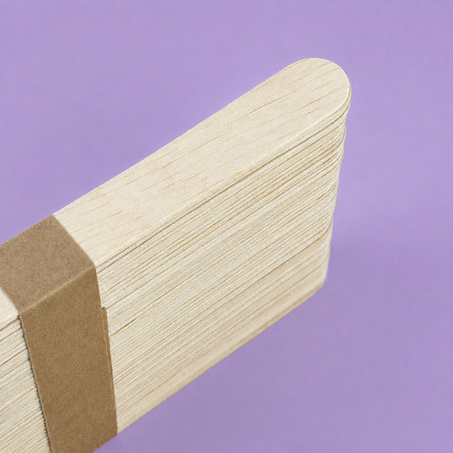 Houten wegwerpspatels TUFI profi Soft Touch voor ontharing 15 cm 50 stuks (0332877) - Фото №4