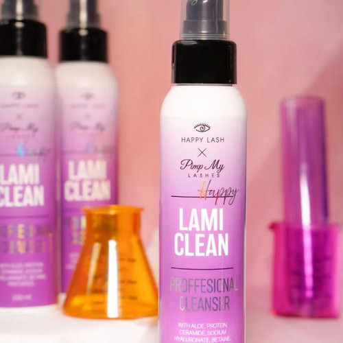 Professionele nazorg voor wimpers en wenkbrauwen na een lamineerbehandeling Pimp My Lashes x HAPPY LASH Happy Lami Clean 100 ml - Фото №4