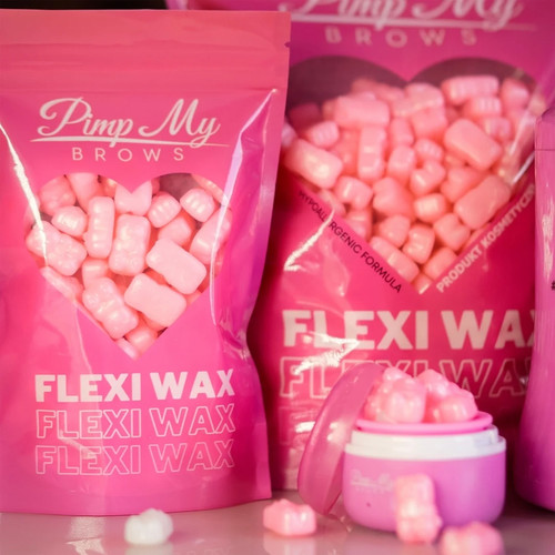 Harde wax Pimp My Brows Flexi Wax roze parels 100 g - Фото №4