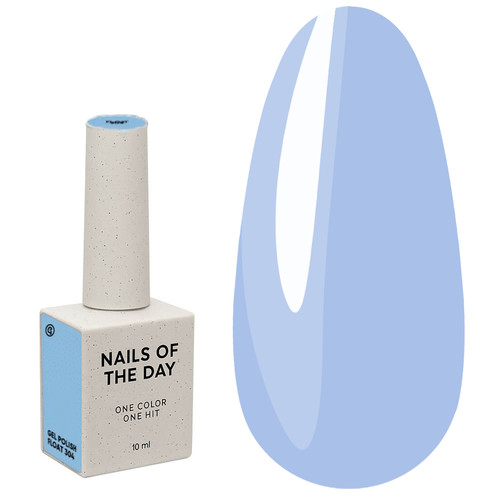 Gellak NAILSOFTHEDAY 304 Float pastelblauw 10 ml - Фото №1