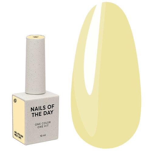 Gellak NAILSOFTHEDAY 091 Melt pastel lichtgeel 10 ml - Фото №1