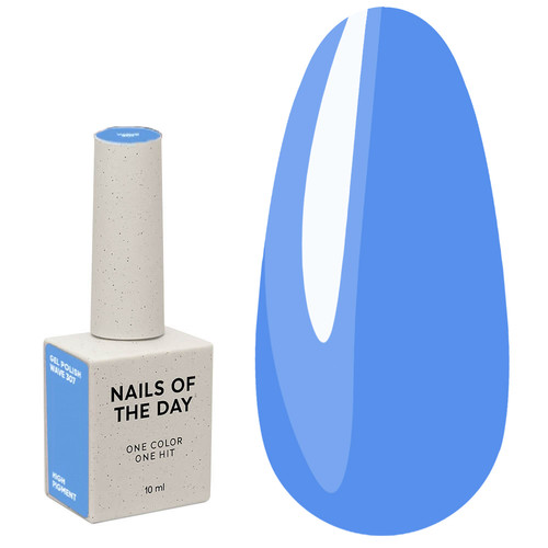 Gellak NAILSOFTHEDAY 307 Wave lichtblauw 10 ml - Фото №1