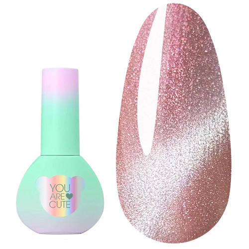 Gel polish YOUARECUTE Color 116 reflective cat's eye pink 5 ml (993-4444-1273) - Фото №1